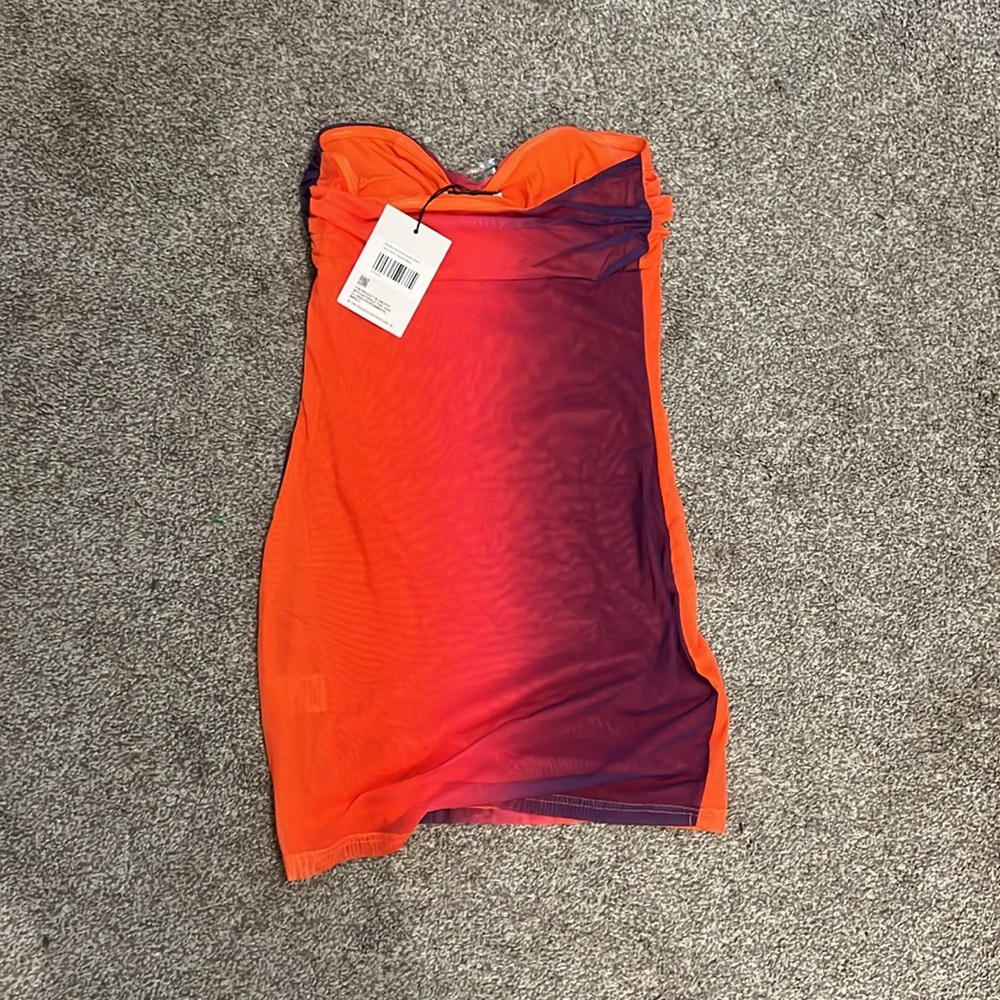Princess Polly Red and Purple Ruched Bodycon Dress - Picture 6 of 6